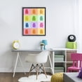 thumbnail image 3 of Stupell Industries Contemporary Rainbow Gummy Bear Candy Grid Black Floating Frame Canvas Art, 17 x 21, by LISH Creative, 3 of 8