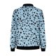 thumbnail image 4 of Ailaofu Womens Zip up Sweatshirt Jacket Stand Collar Hoodless Outerwear Casual Print Long Sleeve Bomber Coat with Pocket Fall, 4 of 5