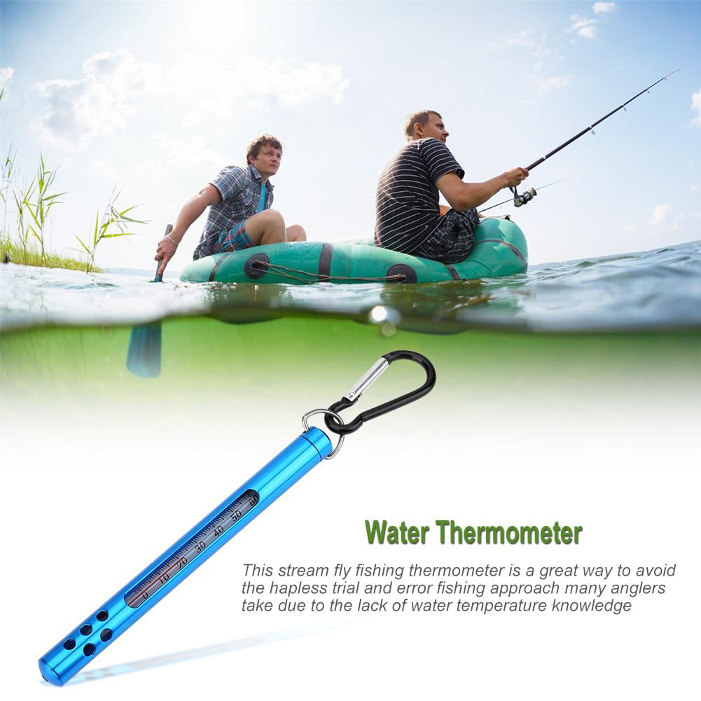 Fly Fishing Thermometer Stainless Steel Case Water Thermometer Fishing Too  JG