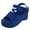 Blue, variant on Platform Wedge Sandals for Women Open Toe Slingback Ankle Strap Heels Sandals with Bow