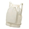thumbnail image 1 of Mochila de tenis, bolsa para raqueta de bádminton, mochila creativa deportiva con cordón. Beige, 1 of 9