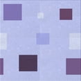 thumbnail image 1 of Ahgly Company Machine Washable Indoor Square Transitional Purple Area Rugs, 5' Square, 1 of 7