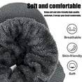 thumbnail image 3 of Hat with Brim Ear Flaps Fleece Lined Ski Cap Winter Beanie Cozy Ear Flap Stocking Hat Wool Beanie Trapper Hat Cuff Cap Coldshield Trapper Knit Beanie Hats with Visor & Ear Flaps Grey, 3 of 8