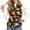 Chicken, variant on with Pockets Outerwear Vest Coats for Fall Work, Cow Print Polyester Fabric Lightweight Women's quilted jacket vest