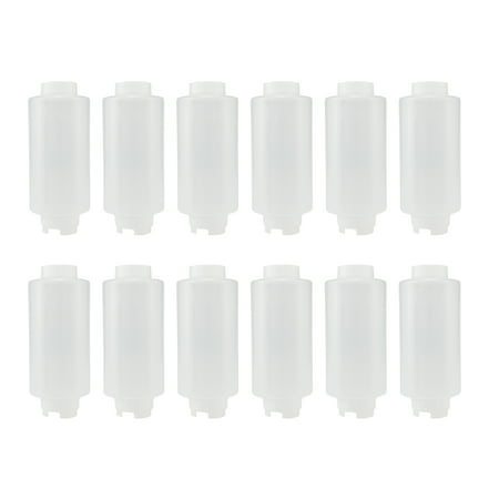 Creative Mark Cylo FIFO Squeeze Bottle -Empty - 12 Pack - 32 oz. Inverted Squeeze Bottle with Air-Tight Non-Drip Silicone Valve; Acrylic Paint  Sauce & Condiment Bottles for Painters and Food Industry
