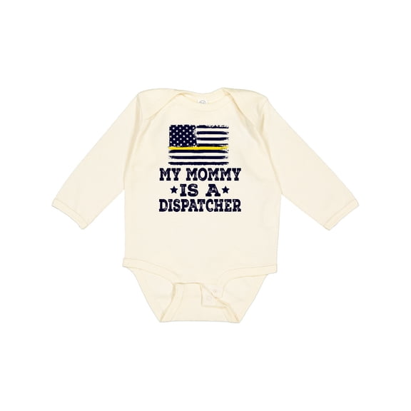 Inktastic Dispatcher Mom Emergency Boys or Girls Long Sleeve Baby Bodysuit