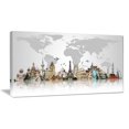 thumbnail image 2 of Design Art 'Famous Monuments Across World' Graphic Art on Wrapped Canvas, 2 of 4