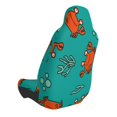 thumbnail image 2 of Wukai Colorful Crab Full Set Car Seat Covers with Soft Padding Universal Auto Front Seats Protector and Cushion Mat, 2 of 5