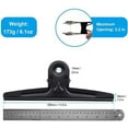 thumbnail image 2 of Extra Large Bulldog Clips Black, 2 Pcs Heavy-Duty Jumbo Bull Clips 30cm XXL Stainless Steel Paper Clip Clamps (11 4/5 Inch), 2 of 5