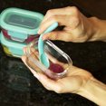 thumbnail image 4 of Innobaby Silicone Baby Spoon with Carrying Case Gum Friendly BPA, Aqua, 4 of 8