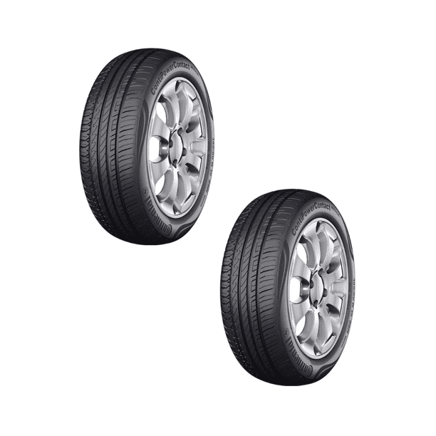 Paquete de 2 llantas 205/55 R17 91V FR modelo ContiPowerContact marca Continental