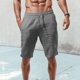 thumbnail image 1 of WILLBEST Pantalones Cortos Casuales de Verano para Hombre, de Color Liso y con Cordón., 1 of 4