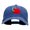 Royal, variant on School Worm Apple Embroidered Unstructured Cotton Cap - Royal OSFM