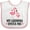 White and Pink, variant on Inktastic Gramma Loves Me Girl Flamingo Girls Baby Bib
