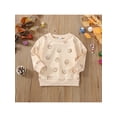 thumbnail image 3 of Bagilaanoe Toddler Baby Girl Boy Christmas Sweatshirt Long Sleeve Santa Claus Print Pullover 6M 12M 2T 3T 4T 5T 6T Kids Fall Loose Tee Tops, 3 of 9