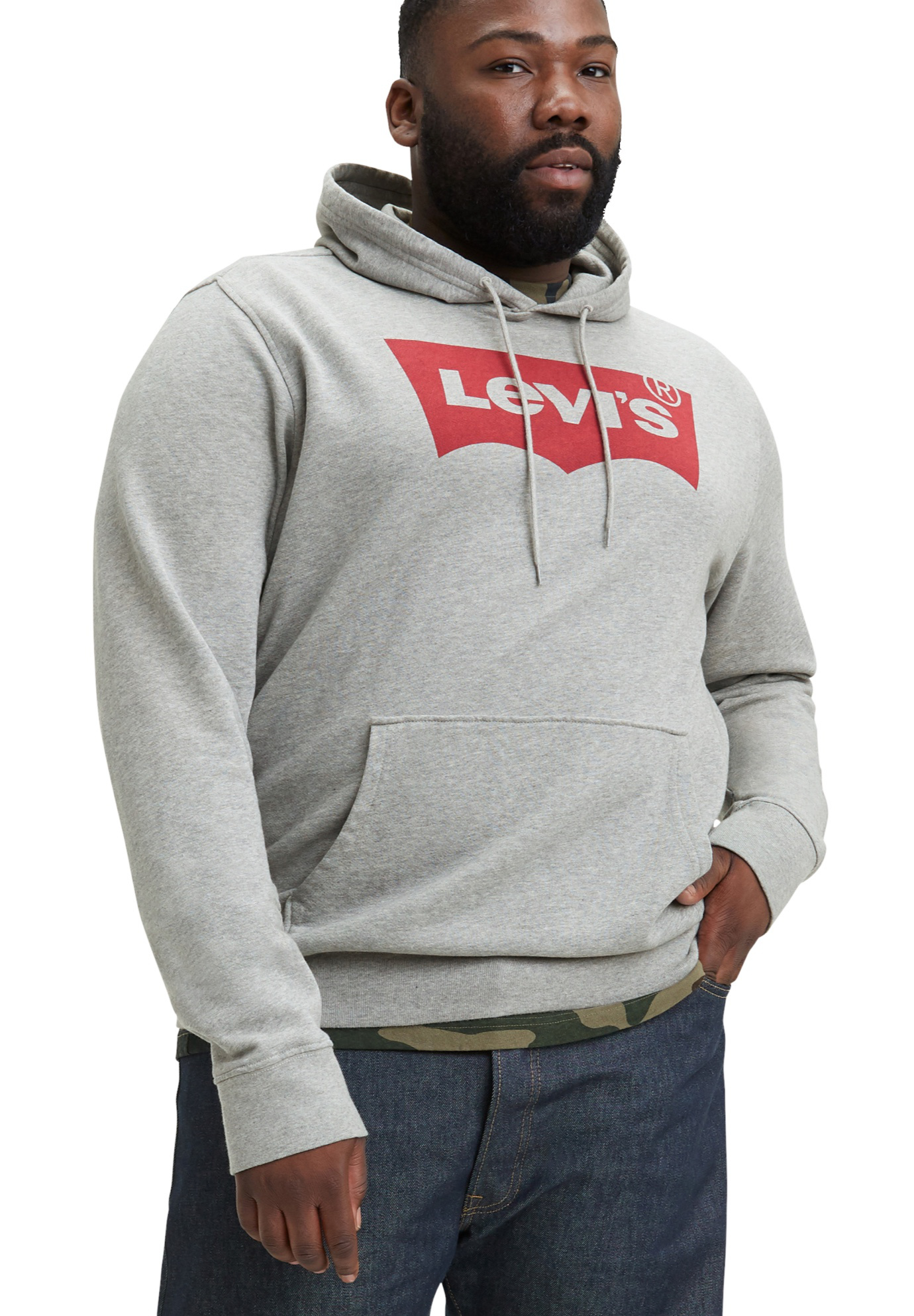 Tall Levi's Logo Pullover Fleece Hoodie 