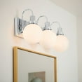 thumbnail image 2 of Hex 3-Light Bathroom Vanity Light in Chrome, 2 of 8