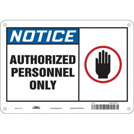 

Condor Safety Sign 7 in x 10 in Aluminum 486Z31 486Z31 ZO-G6301537