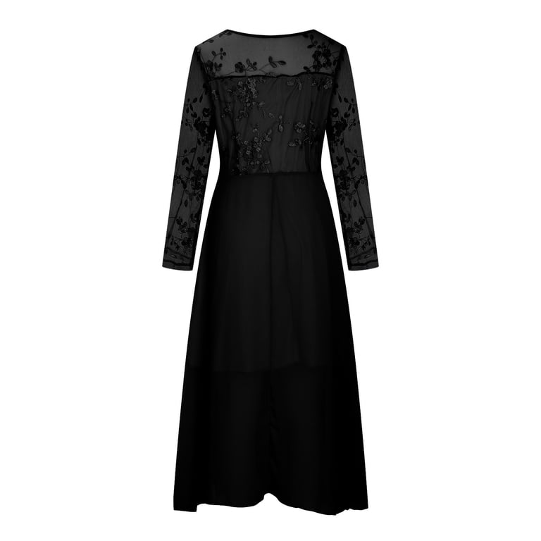 slim fit dress slacks Darcy Tulle Midi Dress — Black Lace & Tulle main image 1