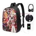 thumbnail image 2 of Hazbin Hotel Laptop Backpack With Usb Charging Port 17 Inch Daypack Travel College School Computer Bag Bookbag, 2 of 9