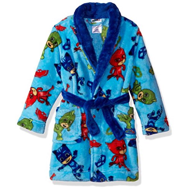 PJ Masks PJ Masks Boys' Toddler Bedtime Heroes Plush Robe, Blue, 4T