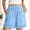 Blue, variant on Hueook Ruffle Shorts Summer Shorts Women's Hollowed Out Lace Elastic Waist Drawstring Shorts and Trousers Coffee 2X