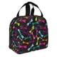 thumbnail image 2 of Easygdp Colorful Dragonflies Bolsa Térmica Premium - Tela Oxford Impermeable, Gran Capacidad, Bolsillo Frontal, Unisex para Trabajo, Escuela, Actividades al Aire Libre y Picnics, 2 of 8