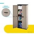 thumbnail image 3 of Armario Plastico Closet Bodega Contenedor Exterior Interior negro 6.49 pulg Pido Todo AG01BK, 3 of 7