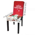 thumbnail image 2 of Guanhe 4Pcs Stretch Removable Washable Dining Room Chair Protector Slipcovers Christmas Decoration/Home Decor Dining Room Seat Cover, 2 of 4