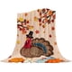 thumbnail image 2 of Manta con estampado de calabazas y hojas de arce con temática otoñal, ideal para todas las estaciones. Suave, cómoda y portátil. ¡Perfecta para Acción de Gracias!, 2 of 6