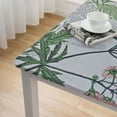 thumbnail image 5 of BANET Table Cloth Rectangle Table, French Village Printed Dacron Fabric Table Cover Decoration white, 5 of 8