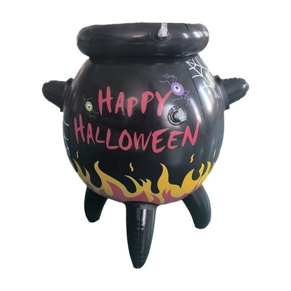 Yooshoverk Inflatable Witch Potion Toss Game - Halloween Party Activity with Bean Bags - Indoor/Outdoor Carnival Game for Kids - Smashing Cauldron Decor