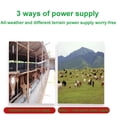 thumbnail image 2 of Cerca eléctrica para ganado, cerca para animales, energizador de alta potencia, 3 modos de energía para avicultura (enchufe multicolor-UE), 2 of 6
