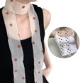 thumbnail image 2 of Long Ribbon Silk Scarf Elegant Hand Tied Neck Scarf Potted Narrow Scarf Women Dinner Party Hairband Fashion Hair Decors, 2 of 9