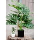 thumbnail image 4 of Palmera artificial grande de 19 pulgadas con plantas falsas en maceta para decoración interior y exterior de la oficina en el hogar, 4 of 9