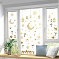 thumbnail image 2 of Pegatina de pared con forma de estrella y linterna de luna, papel estático, para vidrio, ventana, decoración visual de doble cara, 2 of 5