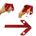 thumbnail image 3 of Center Finder, 45/90 Degree Right Angle Line Gauge Carpenter Ruler, Square Center Scribe Spindle Lathe Metal Turning Tool Right Angle Line Gauge Round Heart Ruler, 3 of 7