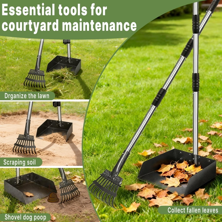 Zalalova Large Pooper Scooper for Dogs with Extended Handle photo 2