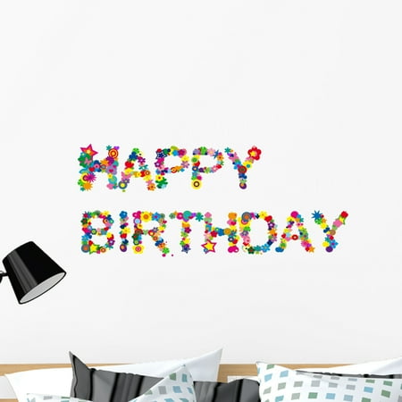 Hy Birthday Wall Decal By Wallmonkeys L And Stick Graphic 36 In W X 25 H Wm146060 Hy Birthday Wall Decal By Wallmonkeys L And Stick Graphic 36 In W X 25 H Wm146060