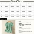 thumbnail image 4 of Cqxid525 Women's Fashion Shirt Women's Fashionable Casual Solid Color Pleated Cotton and Linen Tops Shirts and T Shirts, 4 of 5