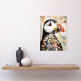 thumbnail image 2 of Puffin Bird Abstract Portrait Folk Art Unframed Wall Art Print Poster Home Decor Premium, 2 of 4