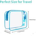 thumbnail image 7 of Emapoy Clear Makeup Bag, 5 Color Cosmetic Bag with Zipper for Women Men Vacation, 5 Pcs, 7 of 7