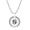 Silver Cancer, variant on Women's Men's Stainless Steel Round Constellation Tag Necklace Silver Plated Horoscope Jewelry Silver virgo