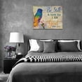 thumbnail image 2 of Colorful Hummingbird Decor Wall Art Christian Bible Verse Bird Picture Wall Decor Rustic Country Floral Canvas Painting Modern Home Artwork for Bathroom Living Room Bedroom Framed 16"x12", 2 of 6