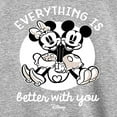 thumbnail image 3 of Disney - Mickey & Friends - Mickey & Minnie - Everything is Better with You - Toddler And Youth Long Sleeve Graphic T-Shirt, 3 of 5