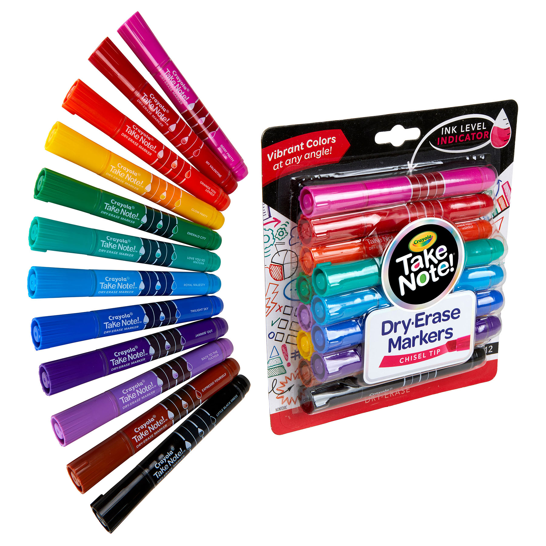 Crayola Low Odor Dry Erase Markers, 12 Count photo 2