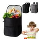 thumbnail image 1 of Bolsa De Mano Isotérmica Bolsa térmica portátil para el almuerzo,de tela Oxford gris,con bolsillo frontal (1 unidad). Rkxzt, 1 of 9