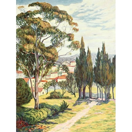 Around Nice LArt et les Artistes 13 1911 Stretched Canvas - Felix Borchardt (18 x (Best All Around 1911)