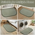 thumbnail image 4 of SIXHOME Non-Slip Kitchen Rug, Washable 17"x30" Kitchen Floor Mat, Half Circle Design for Sink, Laundry, Sage, 4 of 7