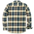 thumbnail image 3 of Dubinik® Flannel Shirt for Men Long Sleeve Men's Casual Button-Down Shirt 100% Cotton Soft Plaid Regular Fit with Pockets, 3 of 7
